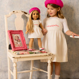 FOLIAGE ON SNOW DOLL PINAFORE