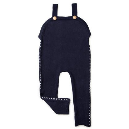 KNIT HANDSTITCHED OVERALL TODDLER BOY