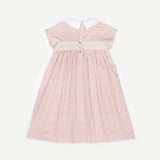 GEOMETRICAL SMOCKED DRESS