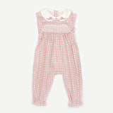 GEOMETRICAL SMOCKED OVERALL TODDLER GIRL