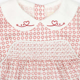 GEOMETRICAL SMOCKED OVERALL TODDLER GIRL