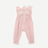GEOMETRICAL SMOCKED OVERALL TODDLER GIRL