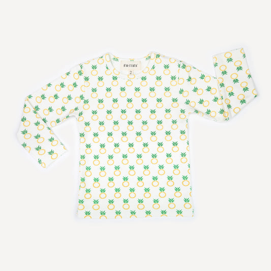 PINEAPPLE LOGO PATTERNED TSHIRT