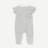 GEOMETRICAL SMOCKED OVERALL TODDLER BOY